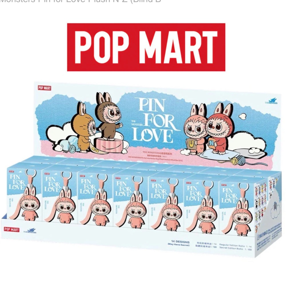 Authentic Pop Mart Pin for Love Blind Box